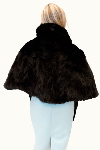 ranch Sectioned Mink Fur Stole.