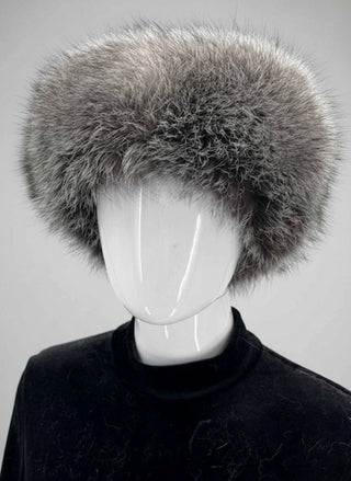 Mink Fur Hat with Fox Fur Trim.