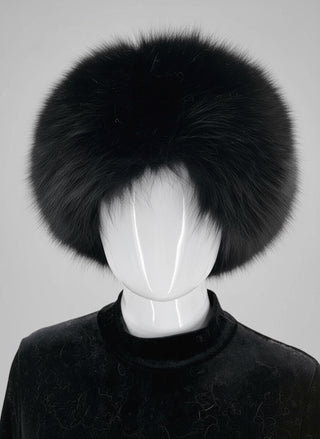 Mink Fur Hat with Fox Fur Trim.