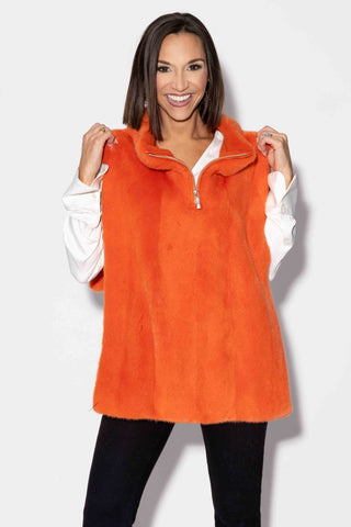 Mink Fur Vest Pullover