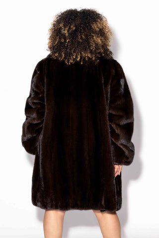 mahogany mink fur swing stroller
