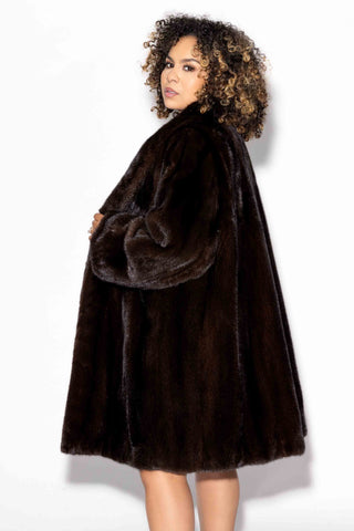 mahogany mink fur swing stroller