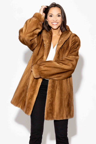 whisky female mink fur stroller