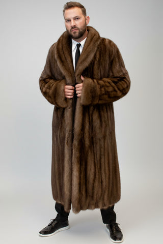 men's full length Russian Sable Fur Coat