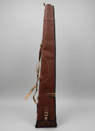 Leather Gun Case with Shell Carrying Bag.