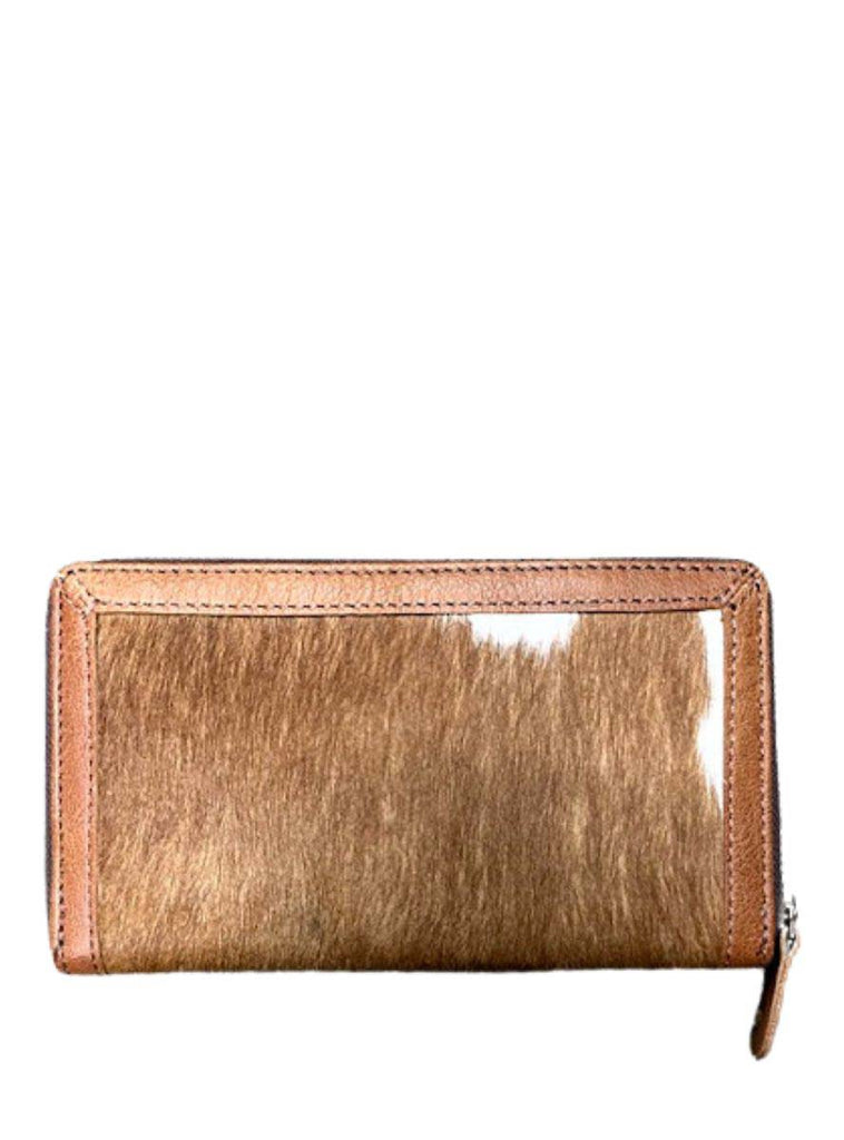 matching cowhide leather wallet