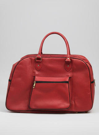 Leather Weekend Bag.