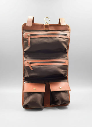 Leather Toiletry Bag.