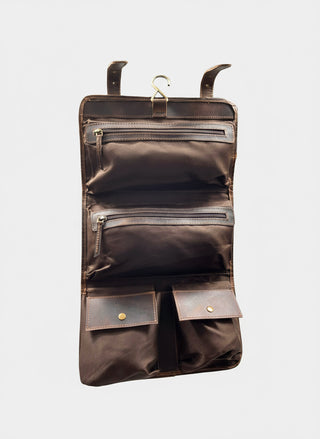Leather Toiletry Bag.