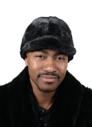 Men's Ranch Mink Fur Baseball Hat.