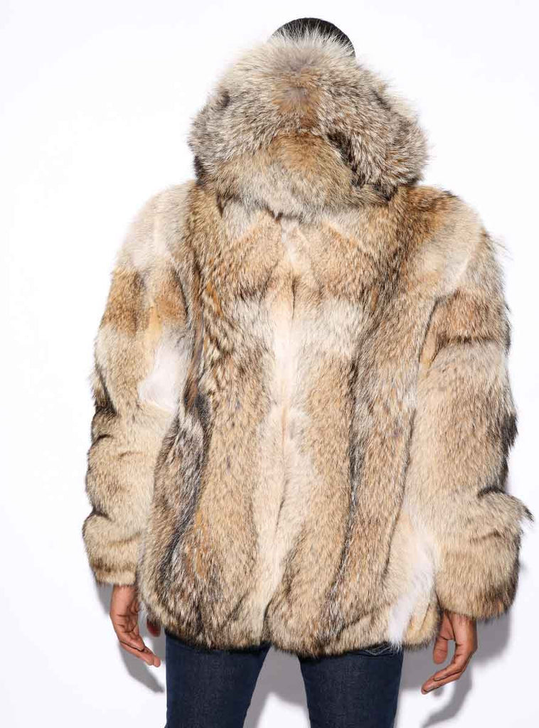 men's coyote fur jacket