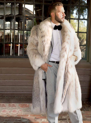 Men's Lynx Fur Coat.