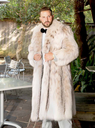 Men's Lynx Fur Coat.