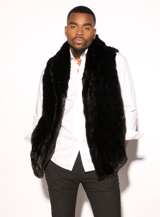 Men's Mink Fur Vest.