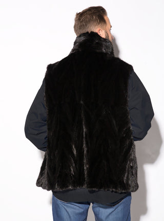Men's Mink Fur Vest.