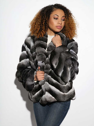 Chinchilla Fur Bolero Jacket.