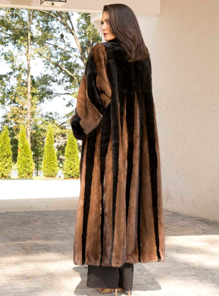 NAFA OR SAGA SELECT Two-Toned Mink Fur Coat