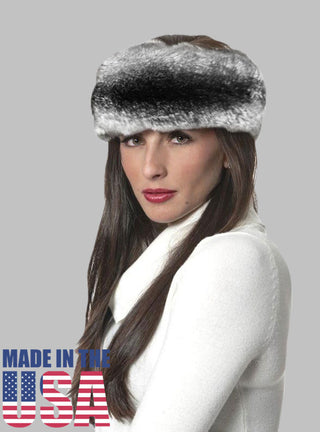 Custom Made Full Skin Natural Chinchilla Fur Headband.