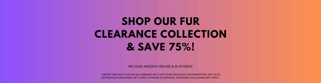 Save 75% on all Clearance!