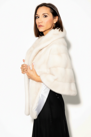 pearl mink fur stole