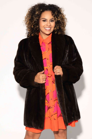 mahogany mink fur jacket