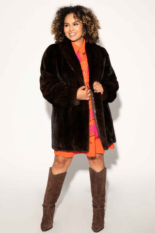 mahogany mink fur jacket