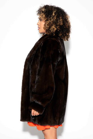mahogany mink fur jacket