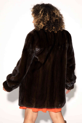 mahogany mink fur jacket