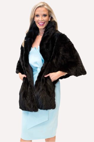 Sectioned Mink Fur Stole.