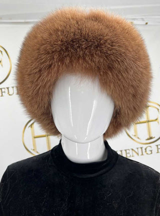 Mink Fur Hat with Fox Fur Trim.