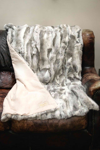Rabbit Fur Throw.