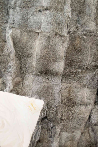 Rabbit Fur Throw.