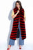 Red Chinchilla with Black Cashmere & Wool Blend