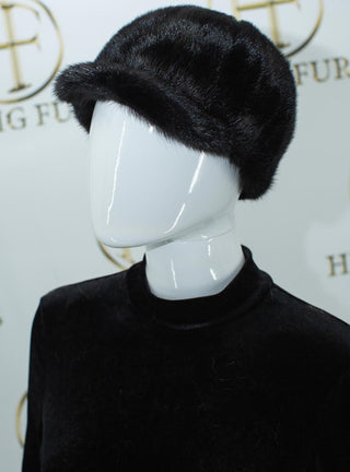 Men's Ranch Mink Fur Baseball Hat.