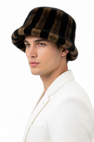Men's Mink Fur Bucket Hat