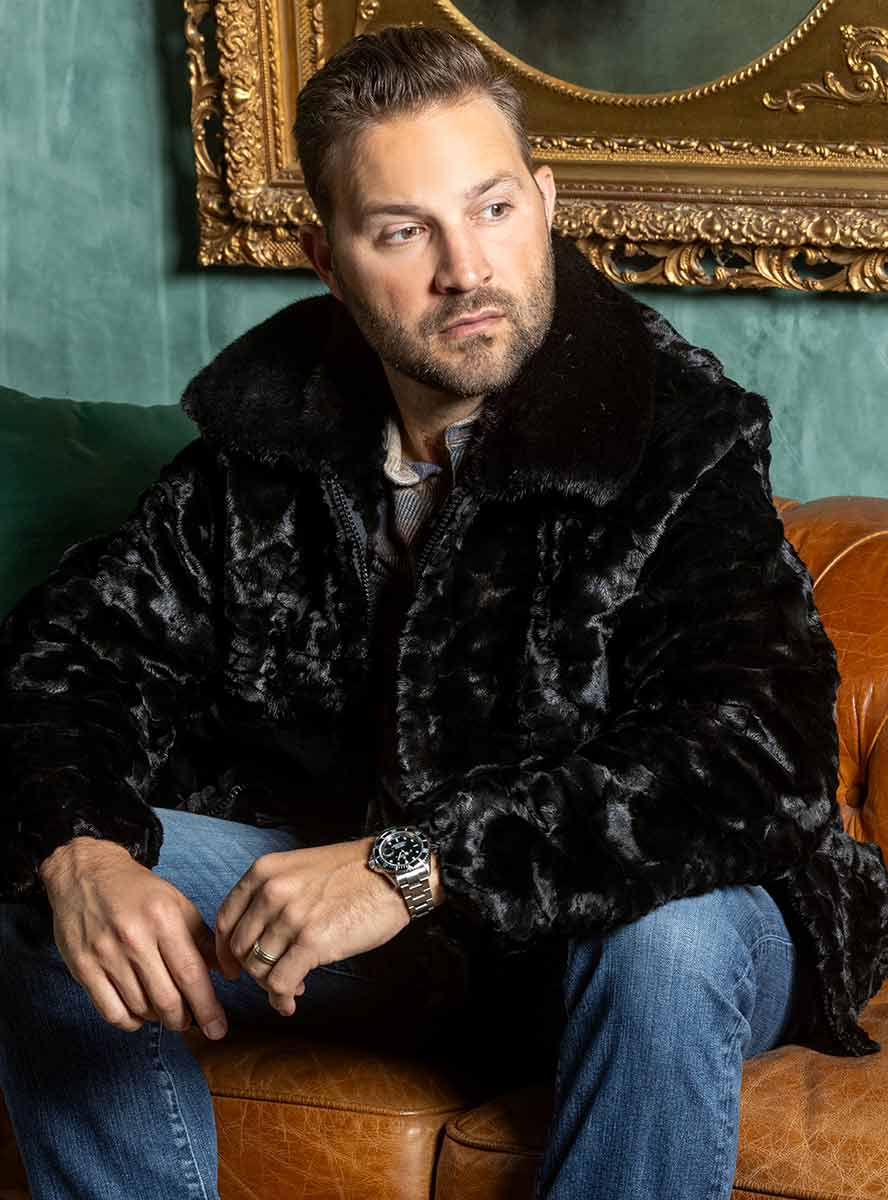 Full Skin Mink Fur Jacket For Men