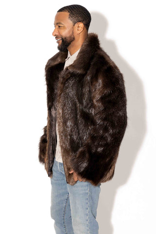 men's beaver fur jacket