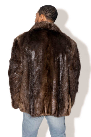 men's beaver fur jacket