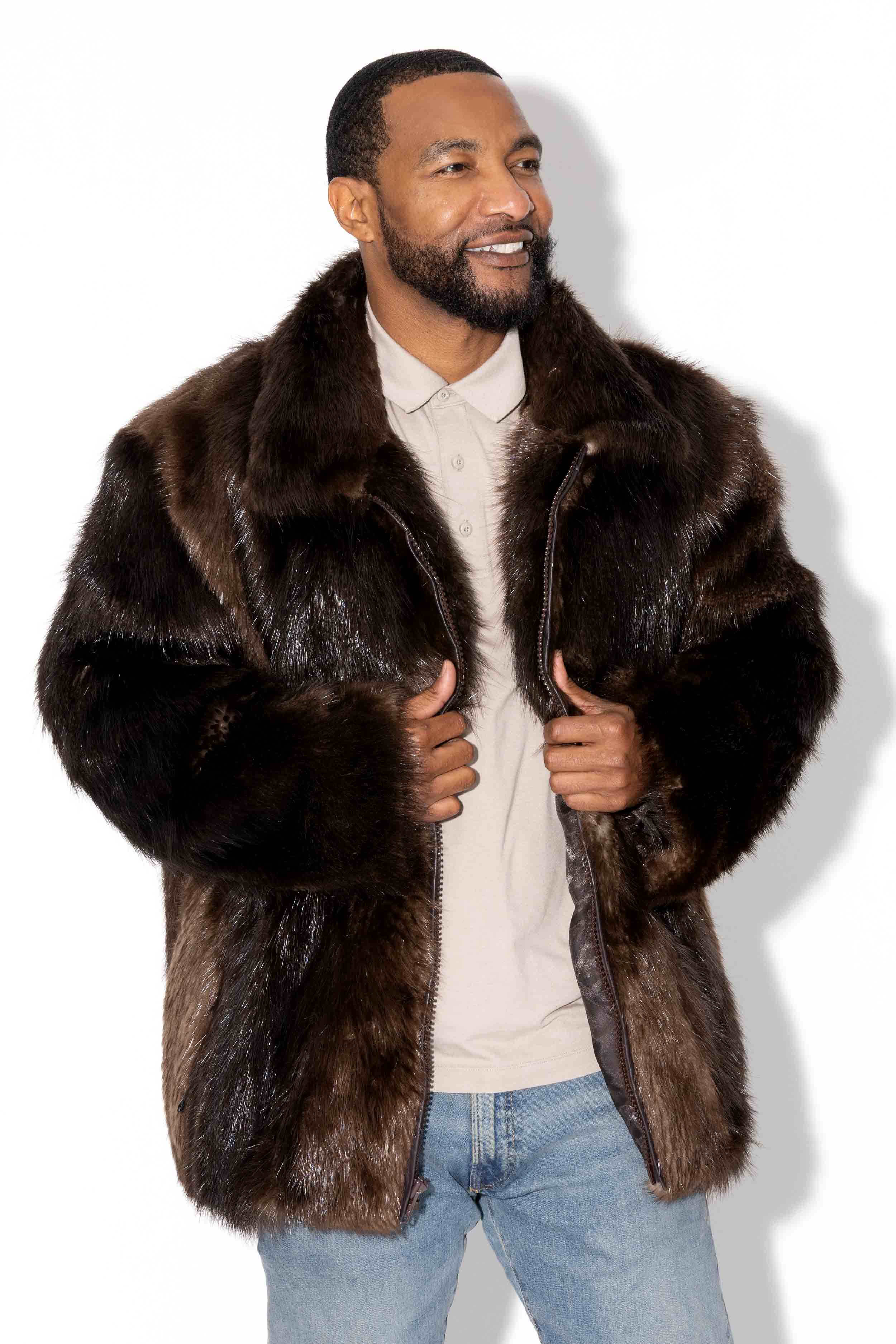 Men's Beaver Fur Jacket – Henig Furs