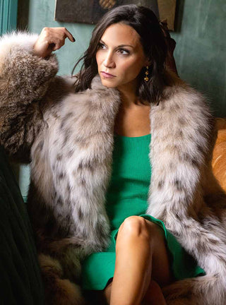Shop our Specially Priced Collection & Save BIG - Women's Full Length Canadian Lynx Fur Coat