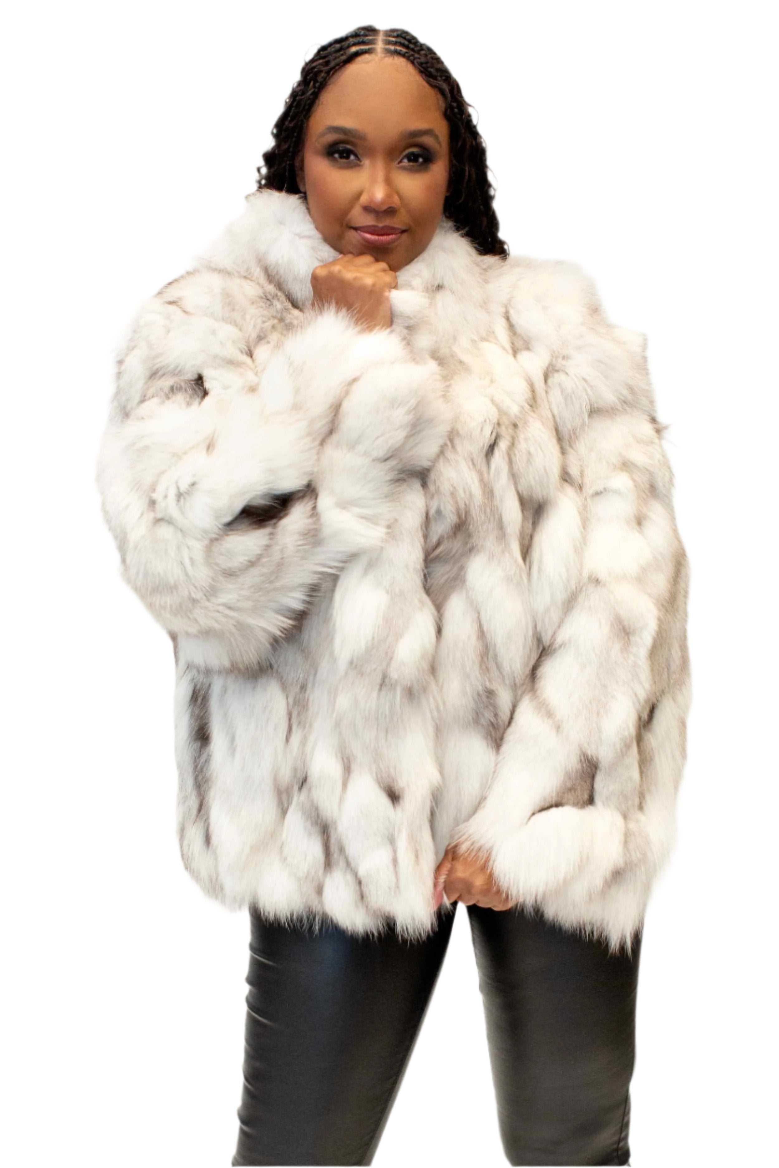 Fox fur jacket online