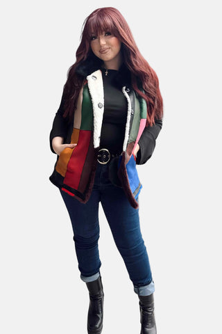 reversible shearling sheepskin vest