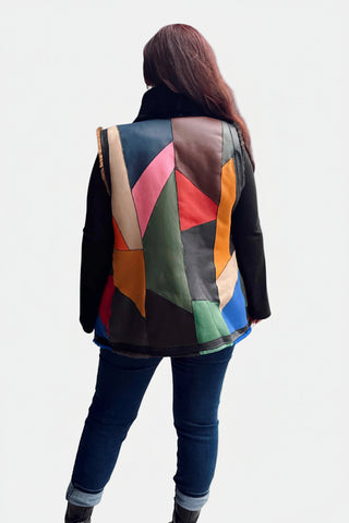 reversible shearling sheepskin vest