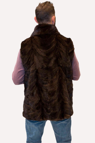 Men's Mink Fur Vest.