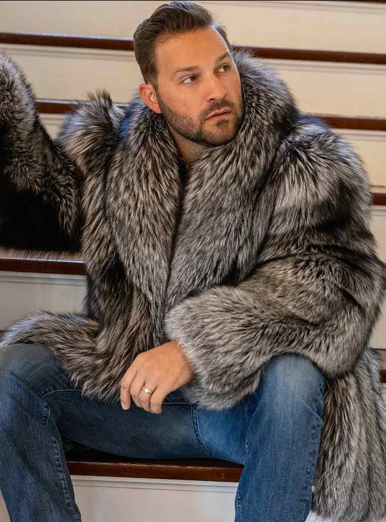 Men's Silver Fox Fur - Shop Men's Furs