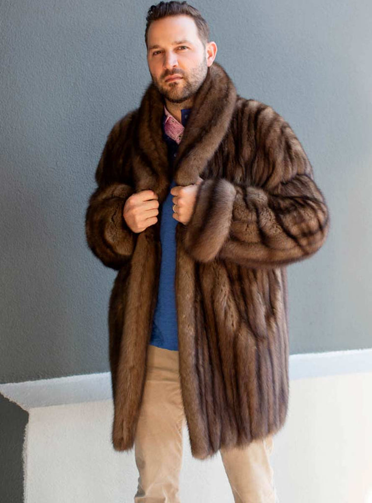 men's sable fur stroller - shop men's furs