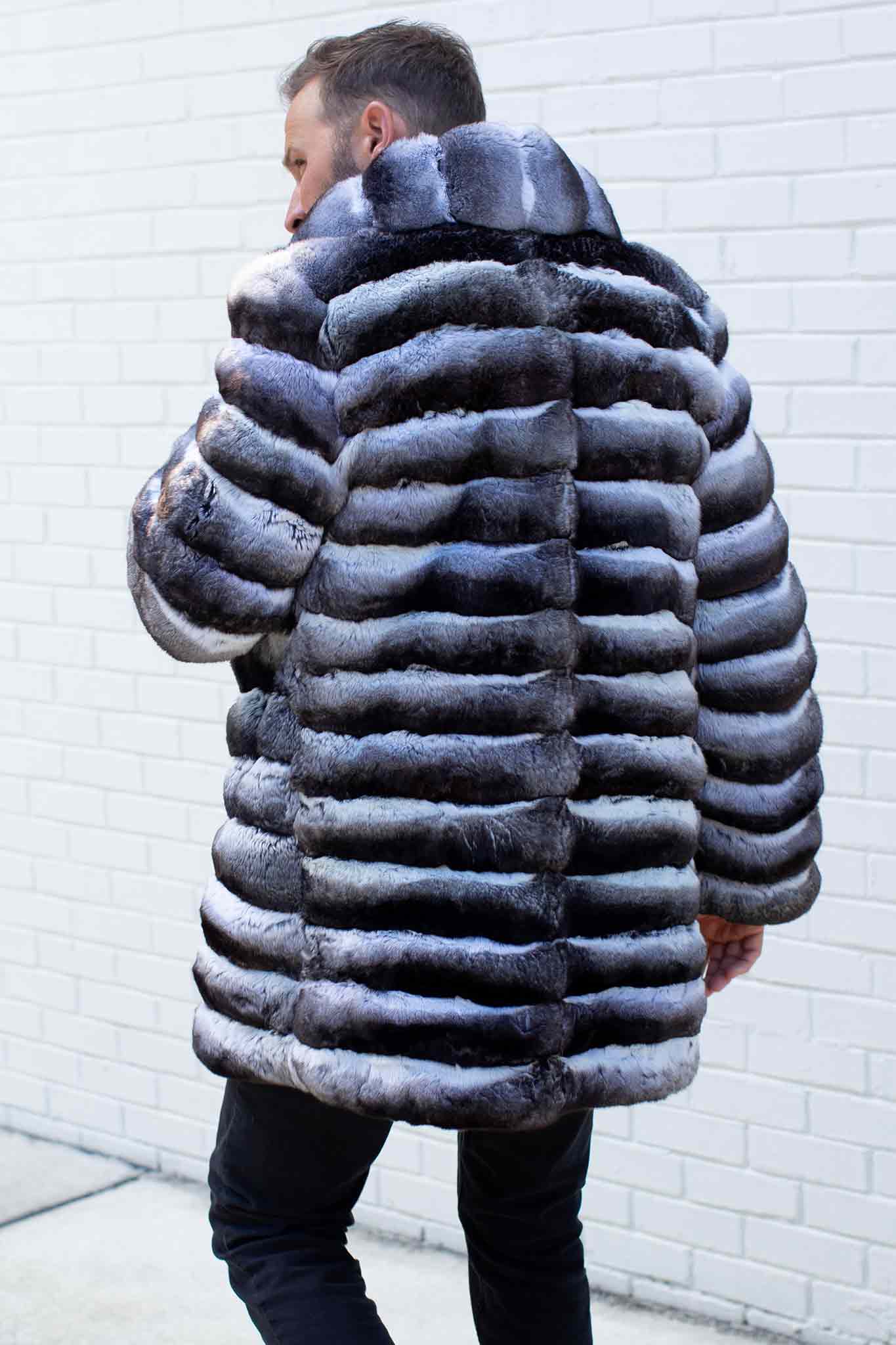 USA Made Men's Chinchilla Fur Stroller – Henig Furs