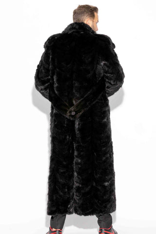 Custom Made Men's Double Breasted Mink Fur Coat.
