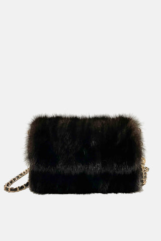 mahogany mink fur purse