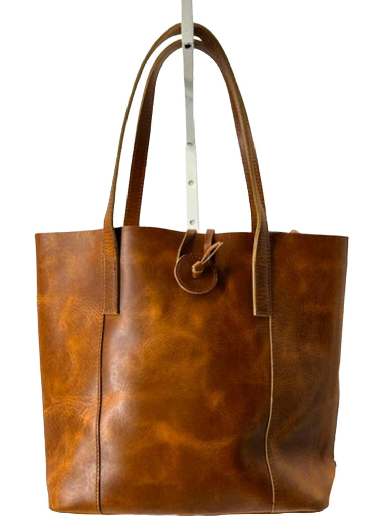 cognac leather purse